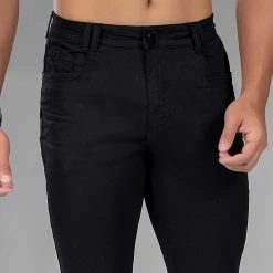 PIT BULL JEANS Men's Full Black Slim Jeans - 33160