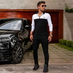 PIT BULL JEANS Men's Full Black Slim Jeans - 33160