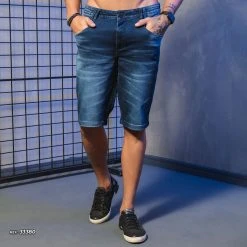 PIT BULL JEANS Men's Shorts Laser Wash - 33380