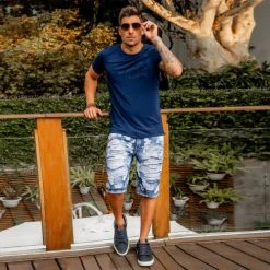 REPRESENTAÇÃO JEANS Men's Super Destroyed Shorts - 34021