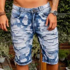 REPRESENTAÇÃO JEANS Men's Super Destroyed Shorts - 34021