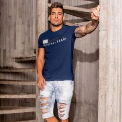 REPRESENTAÇÃO JEANS Men's Super Destroyed Denim Shorts - 34028