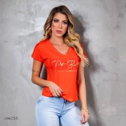 PL MALHA WOMEN SHORT SLEEVE BLOUSE - 34451 Fashion Tops