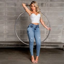 REPRESENTAÇÃO JEANS Women's Urban Blue Skinny Jeans - 34923