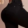 PL JEANS Super Tight Shaping Pants With Butt Lift Effect Black - 36349