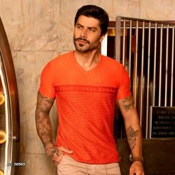 PL MALHA T-shirt V-neck Light Shine - 36965