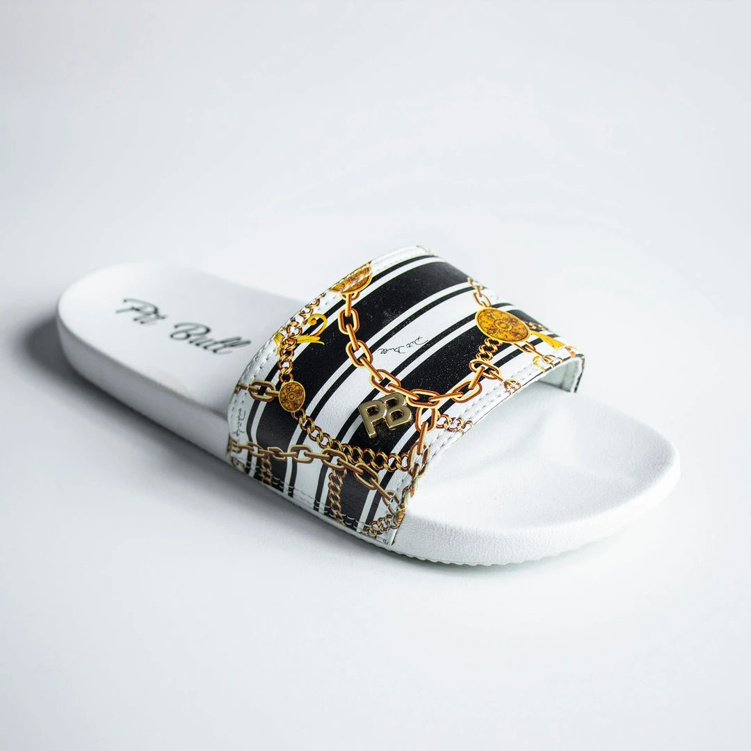 PIT BULL JEANS Lightweight Slipper With Stripe And Chain Print - 37107 Women 5 PIT BULL JEANS Lightweight Slipper With Stripe And Chain Print - 37107 Women