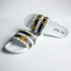 PIT BULL JEANS Lightweight Slipper With Stripe And Chain Print - 37107 Women