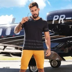 PIT BULL JEANS Men's Mustard Shorts - 37116 7 PIT BULL JEANS Men's Mustard Shorts - 37116