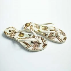 PIT BULL JEANS Women's Slipper Anatomical Model With Gold Print - 37119