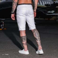 REPRESENTAÇÃO JEANS Conecte-Se White Shorts Destroyed - 37896