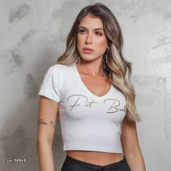 PIT BULL MALHA Women Short Sleeve Blouse - 38545