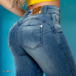 PL JEANS Women's Pants Skinny Blue Jeans - 38872