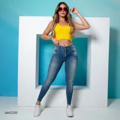 PL JEANS Women's Pants Skinny Blue Jeans - 38872