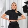 PL REPRESENTAÇÃO MALHA WOMEN CROPPED TOP - 39217 Tops
