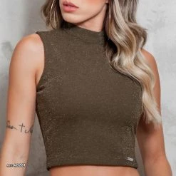 PIT BULL MALHA WOMEN SLEEVELESS CROPPED TOP - 40281 13 PIT BULL MALHA WOMEN SLEEVELESS CROPPED TOP - 40281