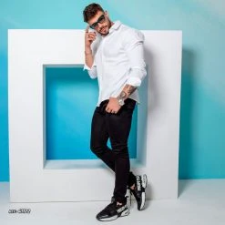 PIT BULL JEANS Men's Pants Black Slim Fit - 41122 Liberty