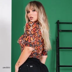 PL REPRESENTAÇÃO MALHA WOMEN CROPPED TOP - 41244 Turbo Collection