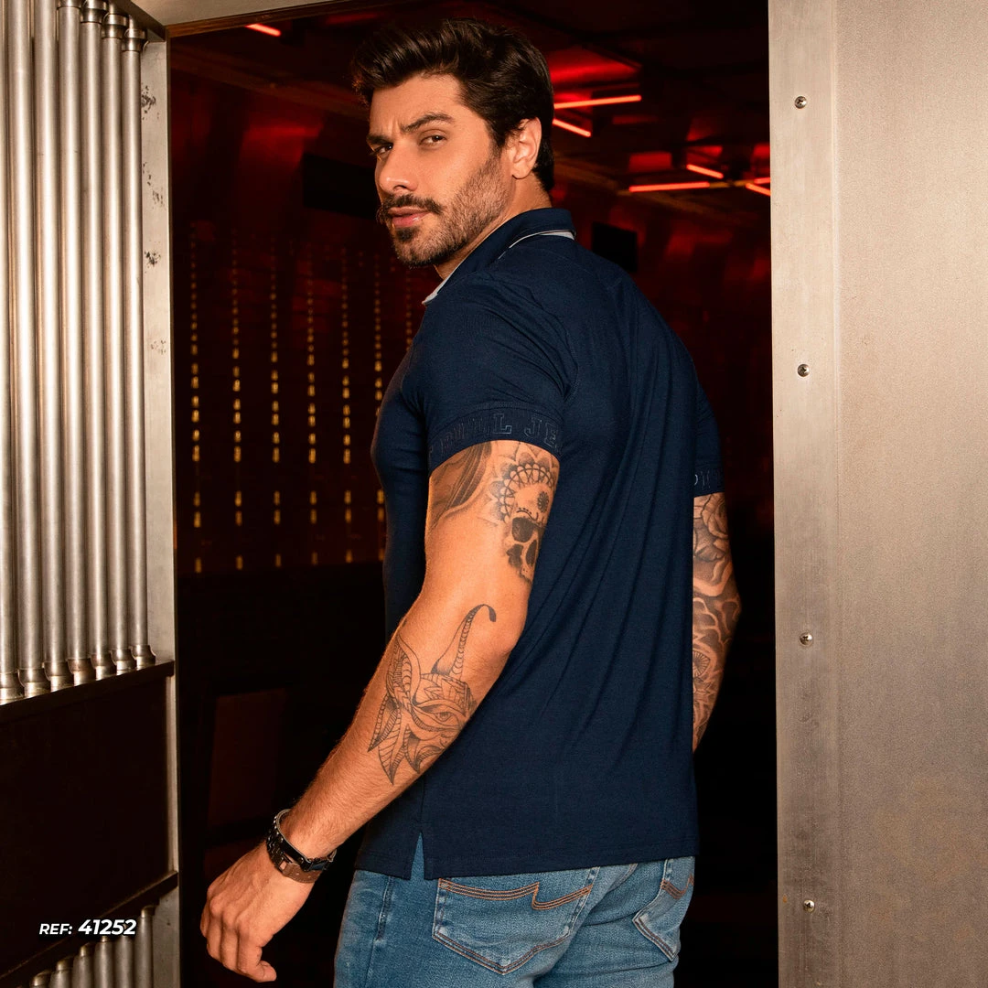 PL MALHA Classic Polo Shirt Pit Bull Style - 41252 Men 4 PL MALHA Classic Polo Shirt Pit Bull Style - 41252 Men