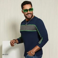 PL MALHA 41428 - Long Sleeve T-shirt With Round Neck And Color Block