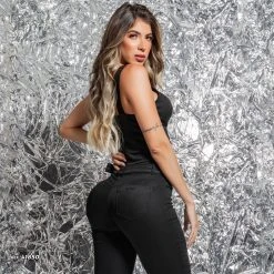 PIT BULL JEANS WOMEN LONG SLEEVE JUMPSUIT - 41850