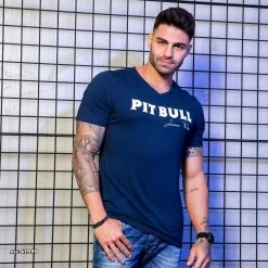 PIT BULL MALHA MEN V-NECK SHIRT - 41999