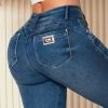 PIT BULL JEANS 42437 - Mid-Waist Destroyed Shaping Jeans Conecte-Se