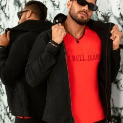 PL JEANS 42492 - Men's Black Jacket Total Comfort Identity