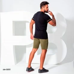 PL REPRESENTAÇÃO JEANS Men's Shorts Military Green - 42501