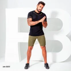 PL REPRESENTAÇÃO JEANS Men's Shorts Military Green - 42501