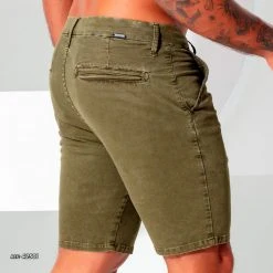 PL REPRESENTAÇÃO JEANS Men's Shorts Military Green - 42501