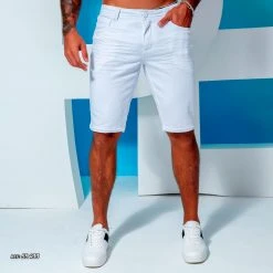 REPRESENTAÇÃO JEANS Liberty Pit Bull Men’s White Shorts - 59433