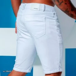 REPRESENTAÇÃO JEANS Liberty Pit Bull Men’s White Shorts - 59433