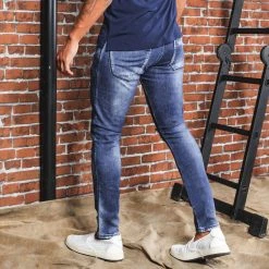 REPRESENTAÇÃO JEANS Men's Slim Pants With Destroyed - 59456 Turbo Collection