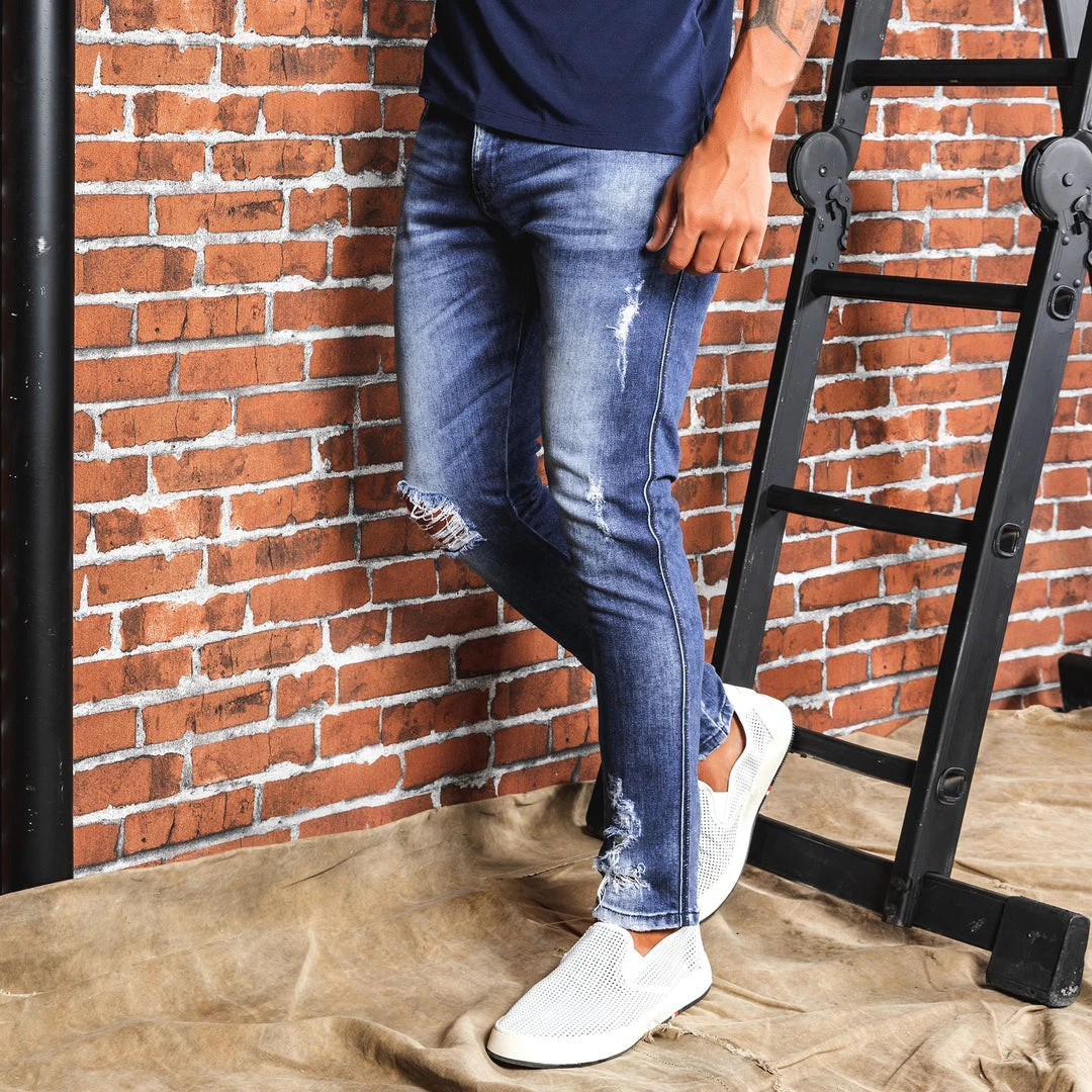 REPRESENTAÇÃO JEANS Men's Slim Pants With Destroyed - 59456 Turbo Collection 3 REPRESENTAÇÃO JEANS Men's Slim Pants With Destroyed - 59456 Turbo Collection