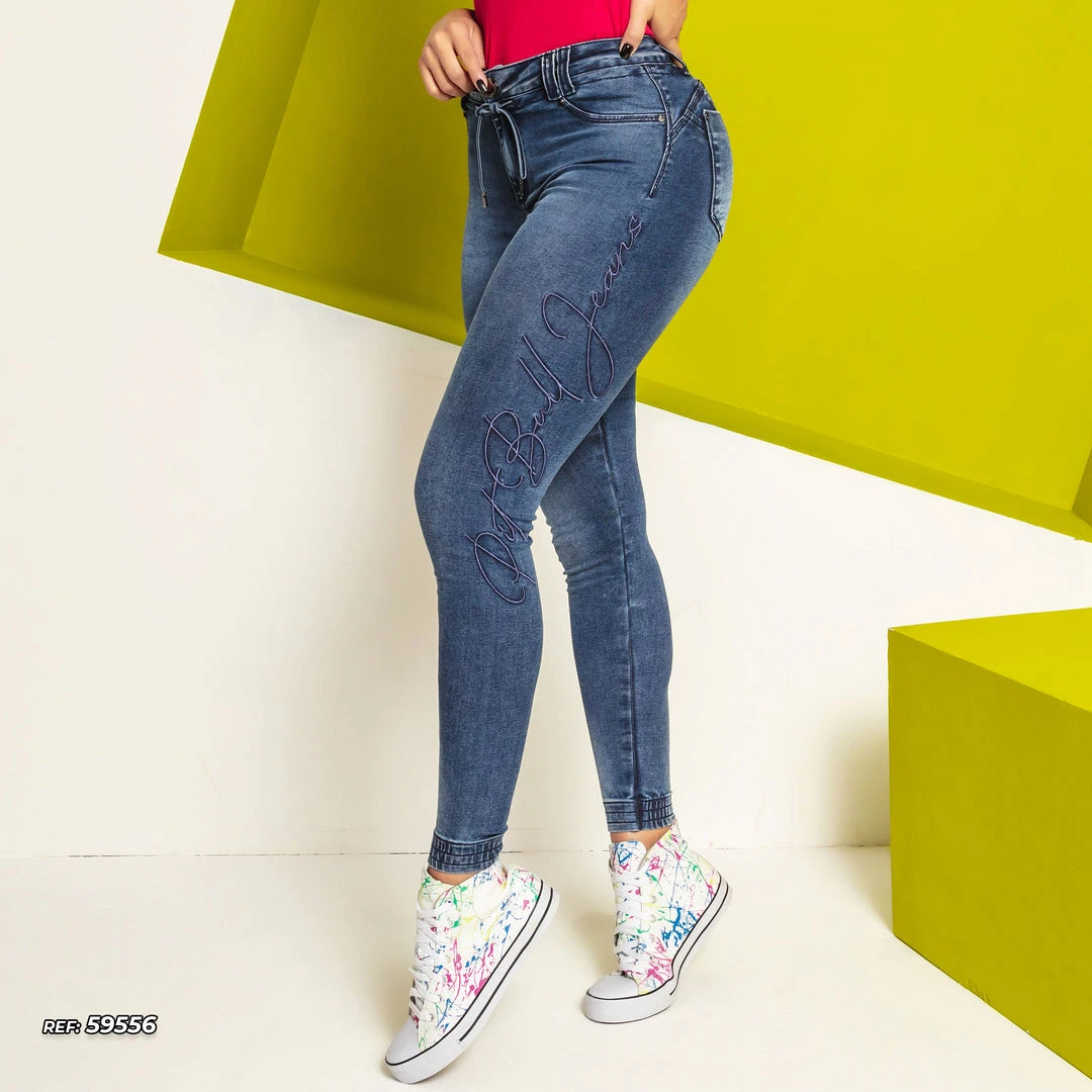 PIT BULL JEANS Women's Jogger Jeans With Logo - 59556 Conecte-Se 5 PIT BULL JEANS Women's Jogger Jeans With Logo - 59556 Conecte-Se