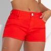 REPRESENTAÇÃO JEANS Denim Orange Push Up Shorts - 59644 Women