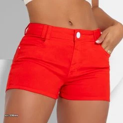 REPRESENTAÇÃO JEANS Denim Orange Push Up Shorts - 59644 Women
