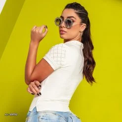 PL MALHA Off White Women's Polo - 59752