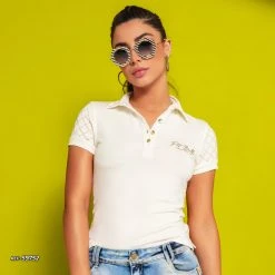 PL MALHA Off White Women's Polo - 59752