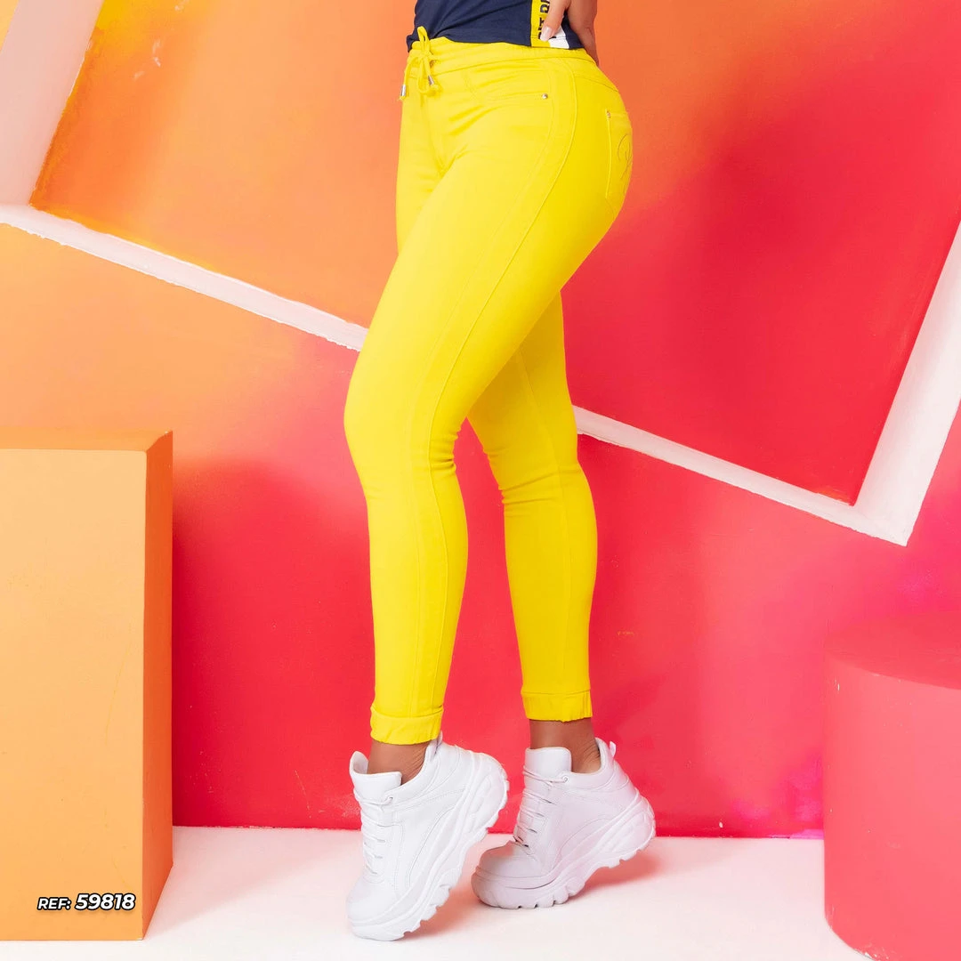 REPRESENTAÇÃO JEANS Women Yellow Female Jogger Jeans - 59818 4 REPRESENTAÇÃO JEANS Women Yellow Female Jogger Jeans - 59818