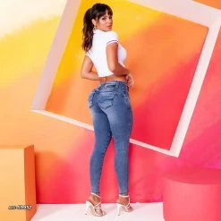 REPRESENTAÇÃO JEANS Women Skinny Jeans With Butt Lifting Effect - 59952 11 REPRESENTAÇÃO JEANS Women Skinny Jeans With Butt Lifting Effect - 59952