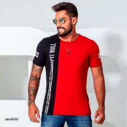 PL REPRESENTAÇÃO MALHA Red And Black Men's T-shirt - 59973
