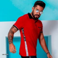 PL REPRESENTAÇÃO MALHA Men's Polo Red Shirt - 60010