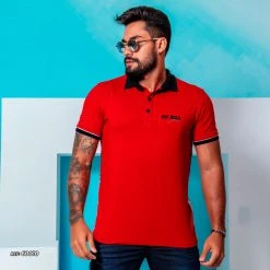 PL REPRESENTAÇÃO MALHA Men's Polo Red Shirt - 60010