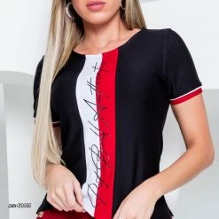 PL REPRESENTAÇÃO MALHA Baby Look Color Block - 60013