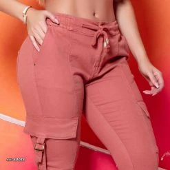 PL REPRESENTAÇÃO JEANS Jogger Pink Pants - 60036
