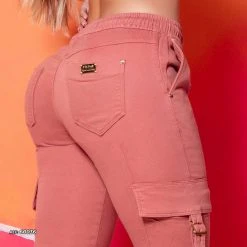 PL REPRESENTAÇÃO JEANS Jogger Pink Pants - 60036