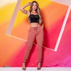 PL REPRESENTAÇÃO JEANS Jogger Pink Pants - 60036 12 PL REPRESENTAÇÃO JEANS Jogger Pink Pants - 60036