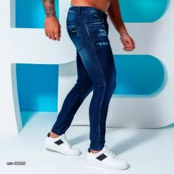 REPRESENTAÇÃO JEANS Destroyed Slim Men's Jeans - 60092